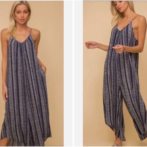 Womens‎ bohemian jumpsuit - Picture 1 of 10